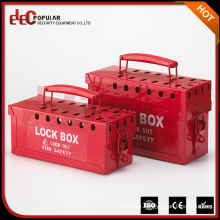 Elecpopular Cheap Price Portable Red Metalic Multipurpose Lockout Box With Power Coating